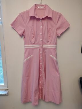eShakti Pink Retro 50s Dress 4